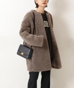 TICCA /ティッカ】ウールファーノーカラーコート 定価64,900円 - メルカリ