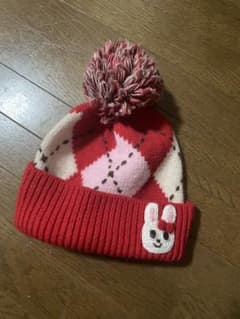 ミキハウス ウサギ刺繍付きニット帽子 - メルカリ