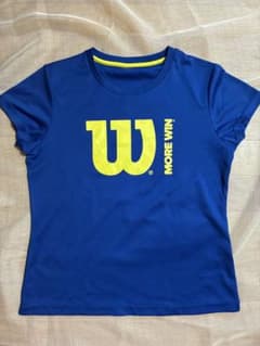 Wilson ウィルソン テニス ウェア Tシャツ ブルー レディースのサムネイル