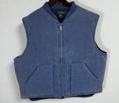 90s J.CREW ダックベスト ワークベスト アメカジ バイカー 腰ゴム