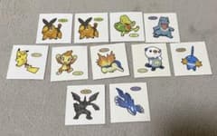 ポケモンパン　デコキャラシール 11枚セット　ステッカー　30周年のサムネイル