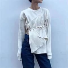 baserange shaw long sleeve 変形リブトップスのサムネイル