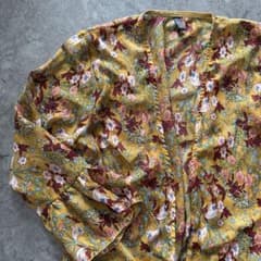 花柄 黄色 薄口カーディガンのサムネイル