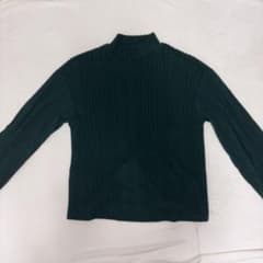 SHEIN リブニット セーター 緑 トップスのサムネイル