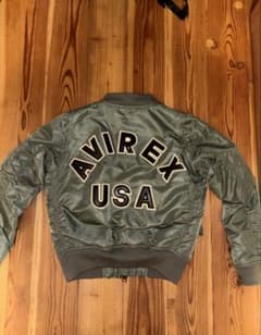 AVIREX MA-1ジャケット オリーブグリーン - メルカリ