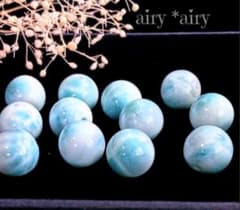✿天然石ラリマー 2粒売り(カリブ海の宝石)◇大特価にて出品8mm玉