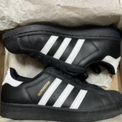 adidas SUPERSTAR ブラック/ホワイト 230 Jのサムネイル