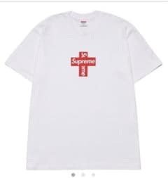 シュプリーム クロス ボックス ロゴ Tシャツ "ホワイト"のサムネイル
