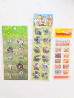 동물의 숲 푸쿠푸쿠 씰 케로로 군조 반짝이 씰 buonomo 씰