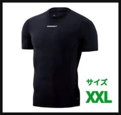 【新品】トレーニングウェア メンズ 半袖 加圧　サイズXXL　ブラック D436のサムネイル