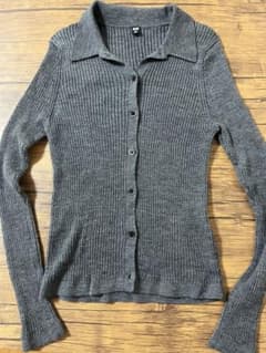 UNIQLOメリノリブポロカーディガンのサムネイル