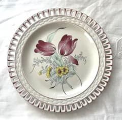 希少　Luneville パニエ　デザート皿　薔薇とチューリップ 希少 リュネヴィル Luneville パニエ ディナー皿 チューリップ - メルカリ