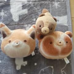 타누키와 츠네 봉제 인형 3 체 세트