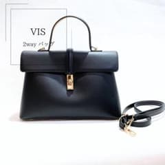 【未使用（自宅保管品）】VIS 2way ひねり金具ワンハンドショルダーバッグのサムネイル