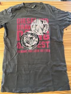 DIESEL グレー プリントTシャツ Mサイズのサムネイル