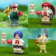 レゴ互換 ポケモン ミニフィギュア 4体+1 セットのサムネイル