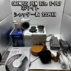 OLYMPUS PEN Lite E-PL7 ホワイト シャッター数2334回 - メルカリ