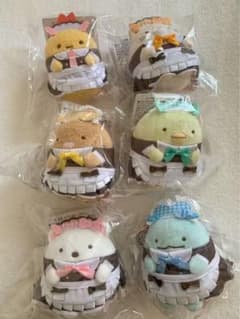 あっとほぉーむカフェ&すみっコぐらしぶらさげぬいぐるみ 6点セット