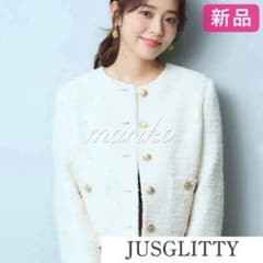 JUSGLITTY キラキラツイードジャケット ジャスグリッティー キラキラツイードジャケット アプワイザーリッシェ