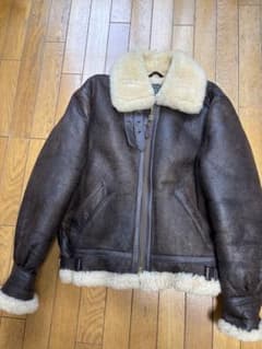 Schott B-3 サイズ42 レザージャケット ダークブラウン size 42✨Schott B-3 Shearling jacket Leather Bomber Brown from
