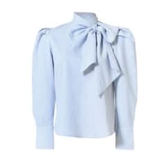 Bibiy. Ribbon cuffs blouse stripeのサムネイル