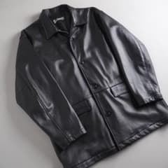 Schott XL カーコート ラムレバー ブラック 美品 - メルカリ