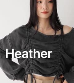 Heather ドロスト裏毛スウェット　スミクロのサムネイル