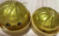 Rainbow Mystery 肉まんスクイーズ 金ラメ　2つ - 3