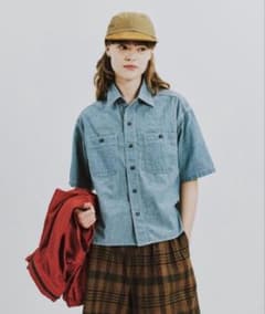 【未使用】BEAMS BOY シャツ シャンブレー ショートスリーブ レディース 未使用】BEAMS BOY シャツ シャンブレー ショートスリーブ レディース