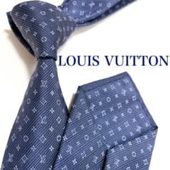 美品 ルイヴィトン ネクタイ ハイブランド モノグラム 光沢 ジャガード