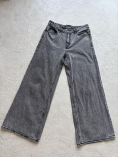 GU ミドルライズワイドデニム　Lサイズ