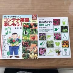 【値下げ　2冊セット】ビジュアル版 はじめての園芸入門 コンテナ菜園を楽しもう！のサムネイル