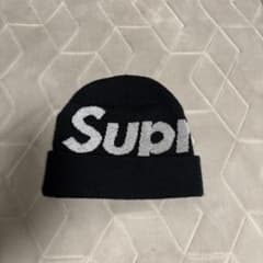 Supreme 黒 ニット帽のサムネイル
