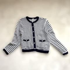 HK WORKS LONDON ボーダー ノーカラージャケット LLのサムネイル