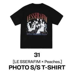 hana様専用！！)LE SSERAFIM Peaches. Tシャツ - メルカリ