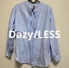 Dazy/LESS 長袖 バンドカラーシャツ