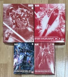 【新品未開封】ガンプラ 4点セット MG ギラ・ドーガ　RE/100 リバウ 他 新品未開封】ガンプラ 4点セット MG ギラ・ドーガ RE/100 リバウ 他