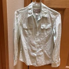 BananaRepublicSoftWashShirt XS 淡いミントグリーンのサムネイル