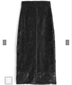 【美品】GRL グレイル レース タイトスカート ロング 黒 L スリット送料込のサムネイル