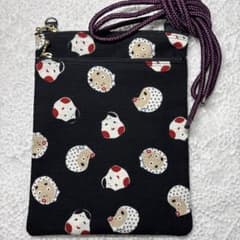 お祭りポシェット おかめひょっとこ サコッシュ ハンドメイド - メルカリ