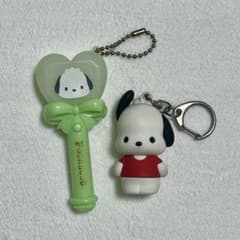 サンリオ ポチャッコ キーホルダー ミニチュアペンライト 立体 2点セットのサムネイル
