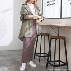 Newlyme バックプリーツショートトレンチコート 夢展望 コートのサムネイル