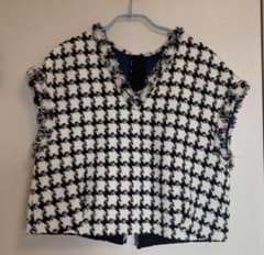 トゥモローランドコレクション23AW ブリオンハウンドトゥース フロン