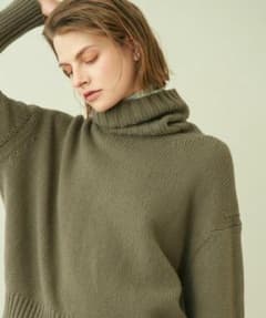 GALERIE VIE ギャルリーヴィー　ファインウール ハイネックプルオーバーのサムネイル
