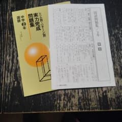 レベル別・パターン別 実力完成問題集 国語 中学2年 解答付のサムネイル