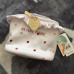 新品*ジェラートピケ✩サテンバニティポーチのサムネイル
