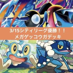 【匿名配送】3/15シティリーグ優勝！！メガゲッコウガ構築済みデッキ 匿名配送】3/15シティリーグ優勝！！メガゲッコウガ構築済みデッキ