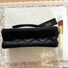 +Aura Slim Vanity Pouch ブラック 化粧ポーチ　おまけ付き