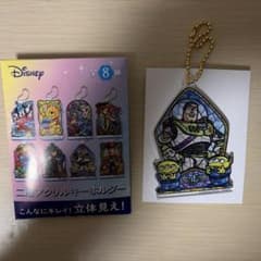 Disney 二層アクリルキーホルダー　バズ・ライトイヤー　リトルグリーンメンのサムネイル