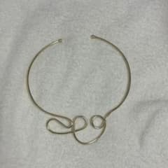 ゴールド うねり チョーカー #淡色女子